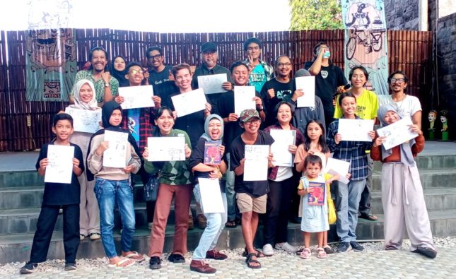 GALERI FOTO: Membuat Komik Sederhana Bersama Komikus Amerika