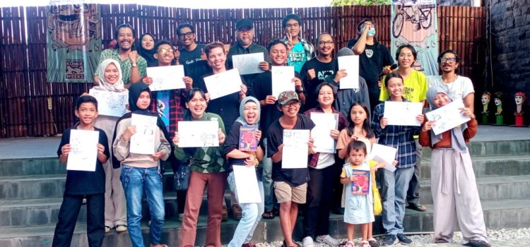 GALERI FOTO: Membuat Komik Sederhana Bersama Komikus Amerika