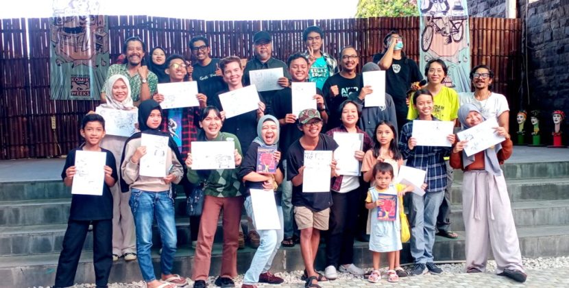 GALERI FOTO: Membuat Komik Sederhana Bersama Komikus Amerika