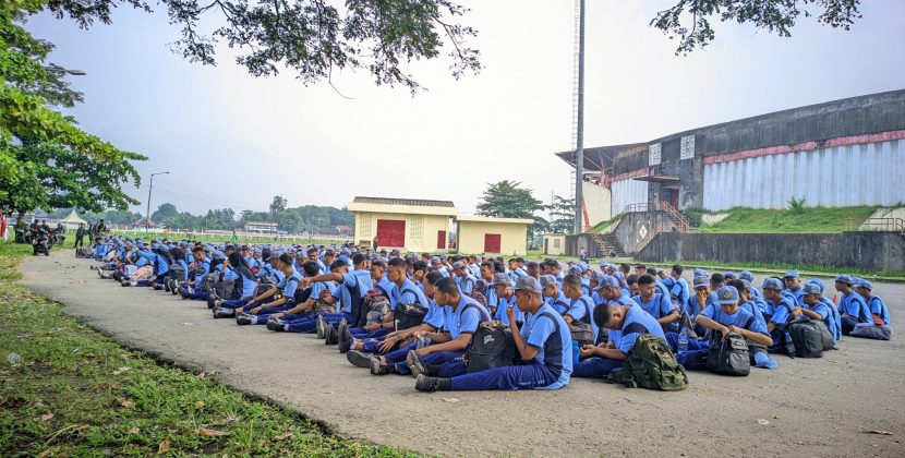 Long March Kenaikan Tingkat, Taruna Mandala Widya SMKN 1 Pleret Tunjukkan Jiwa Disiplin dan Patriotisme