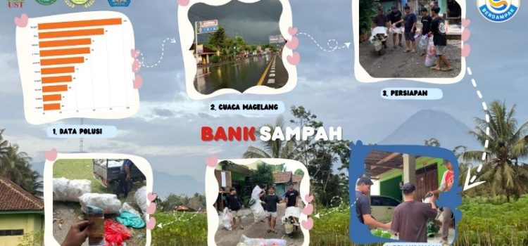 Mahasiswa KKN UST Perkenalkan “Bank Sampah Merah Putih” Untuk Atasi Polusi Di Magelang