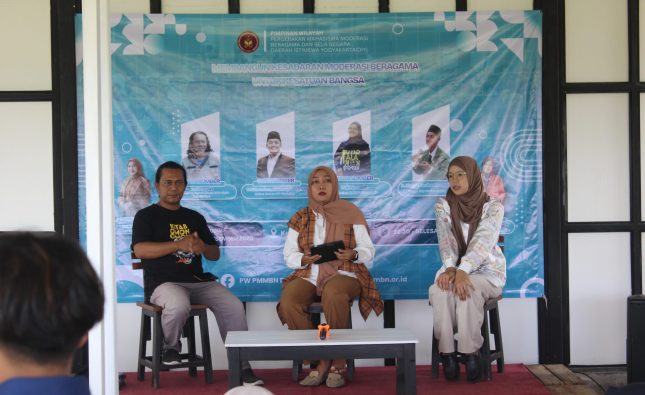 Diskusi Publik ‘Membangun Kesadaran Moderasi Beragama Untuk Terciptanya Kesatuan Bangsa’ dihelat di Persawahan Tengah Kota Bantul